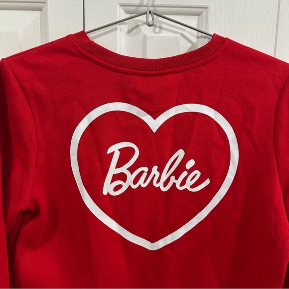Barbie Red Sweatshirt with Heart Logo - Picture 4 of 6
